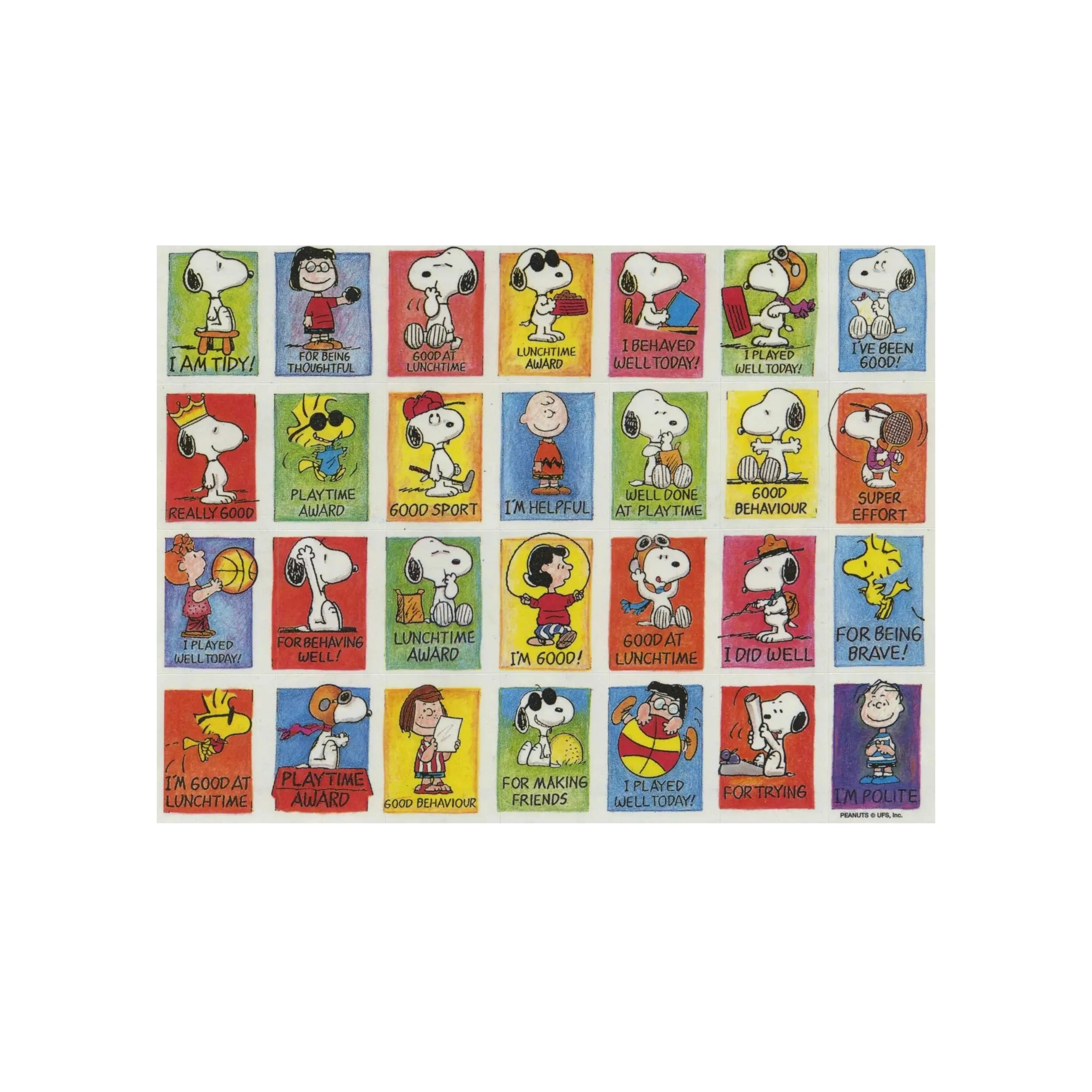 Peanuts School Reward Mini Sticker Sheet