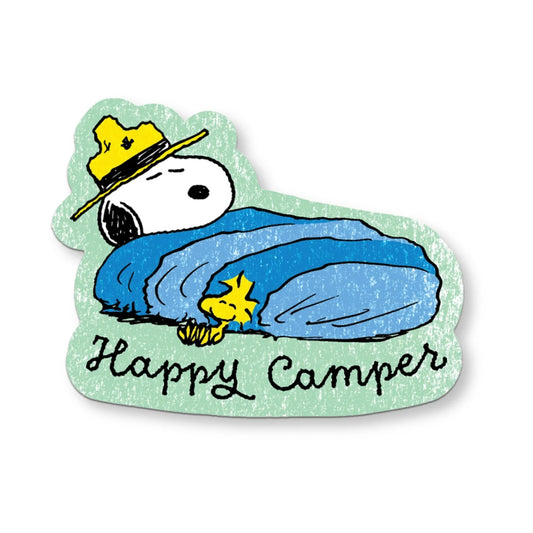 Happy Camper Snoopy Sticker