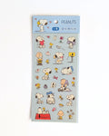 Snoopy & Peanuts Sticker Sheet — Hearts & Everyday Scenes