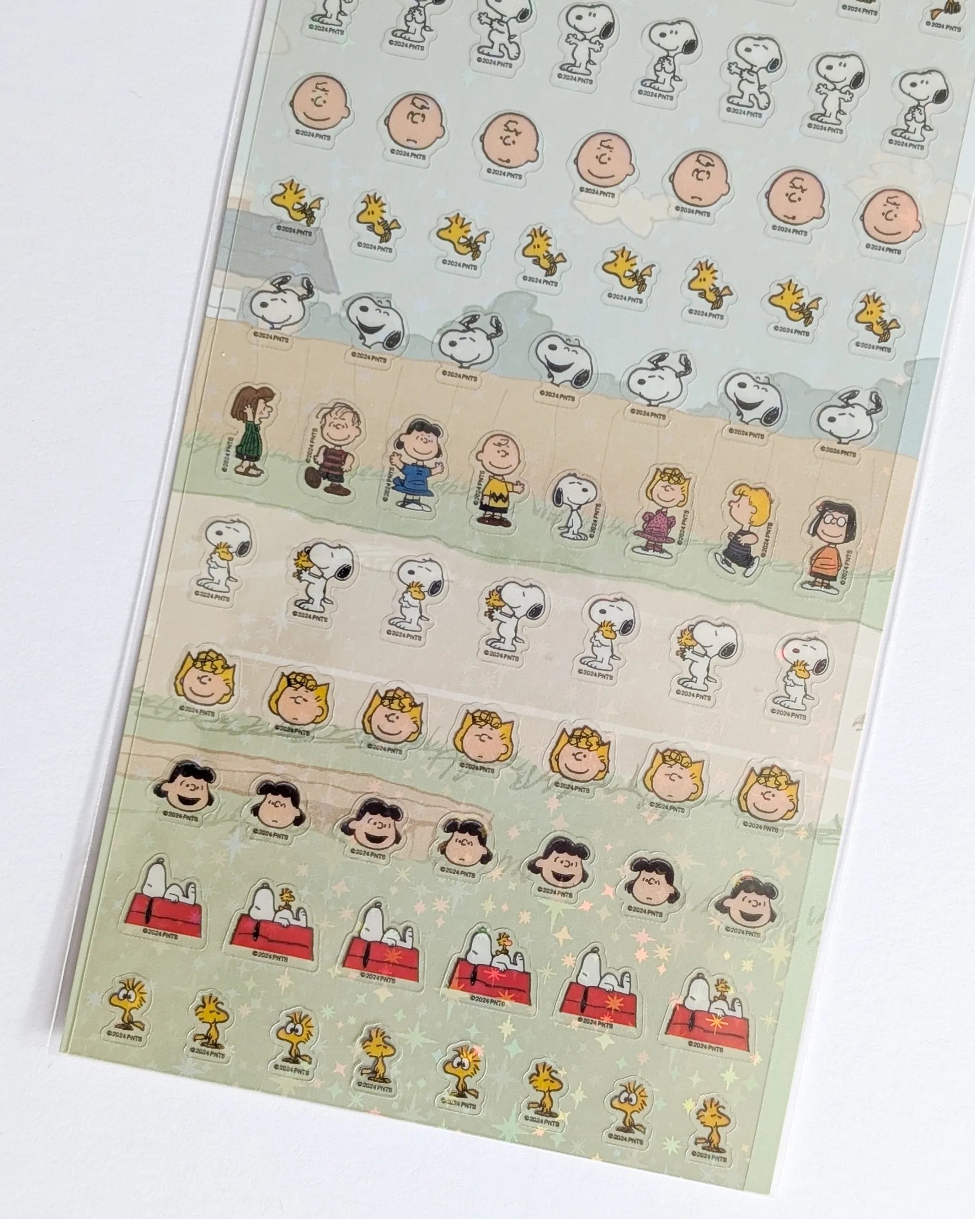 Peanuts Characters Hologram Sticker Sheet — Mini Journal Stickers