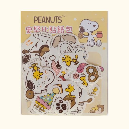 Peanuts Snoopy sticker pack, yellow