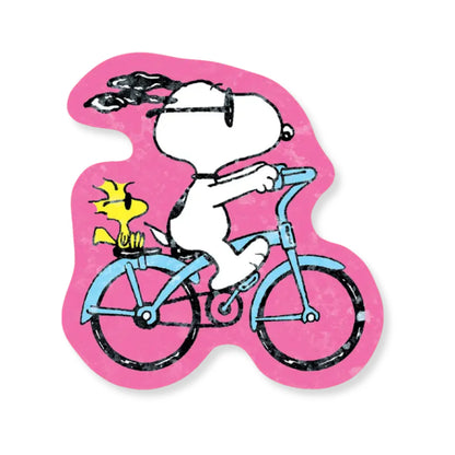 Biking Buds Snoopy & Woodstock Sticker