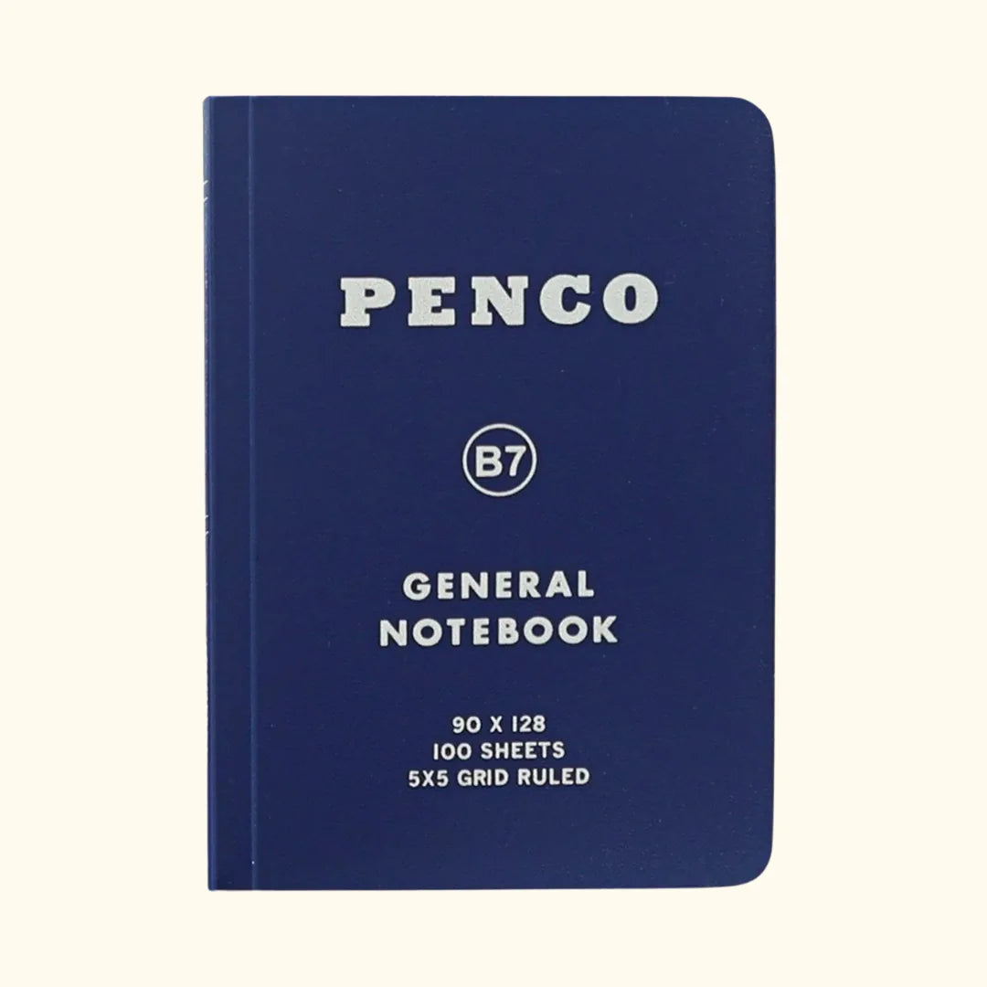 Penco Soft Notebook in B7 Grid – Navy