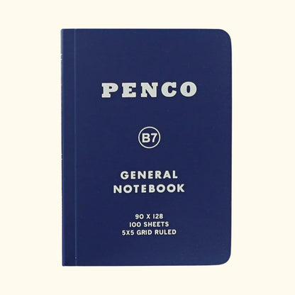 Penco Soft Notebook in B7 Grid – Navy