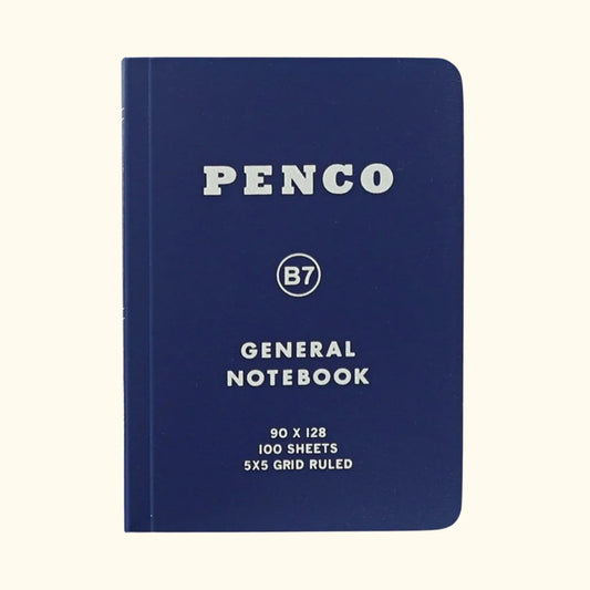 Penco Soft Notebook in B7 Grid – Navy