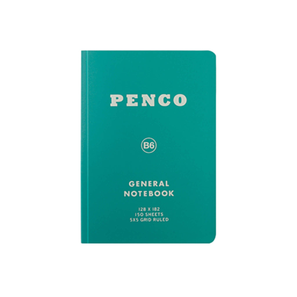 Penco Soft Notebook in B7 Grid - Green - Notebook - Subject to Change