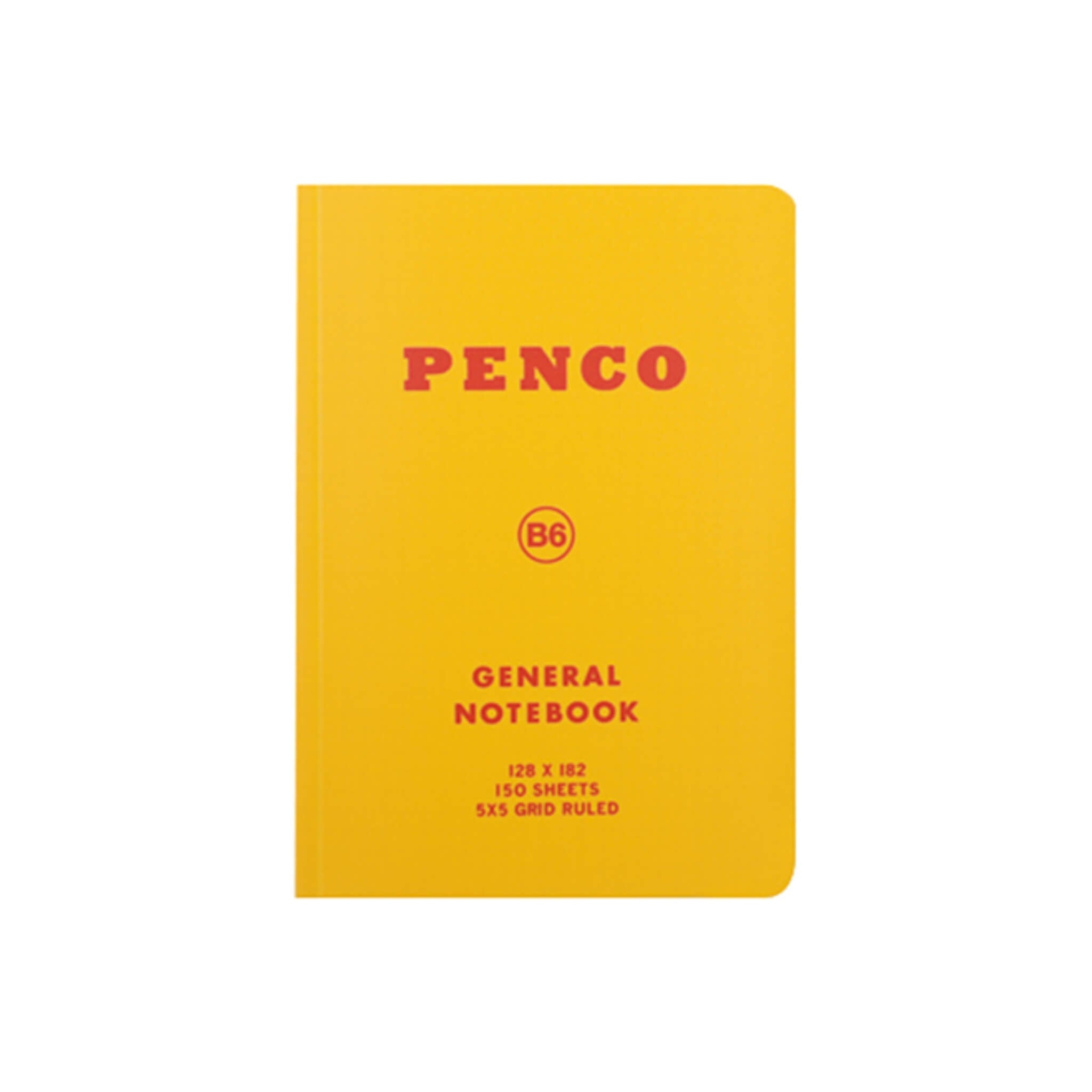 Penco B7 grid pocket notebook in yellow