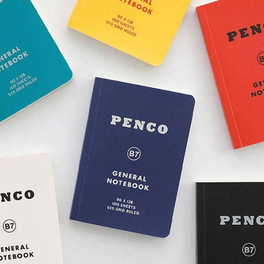 Selection of Penco B7 grid pocket notebooks - Subject to Change