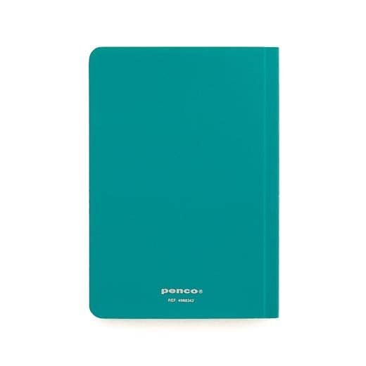Back of Penco B7 grid pocket notebook in green