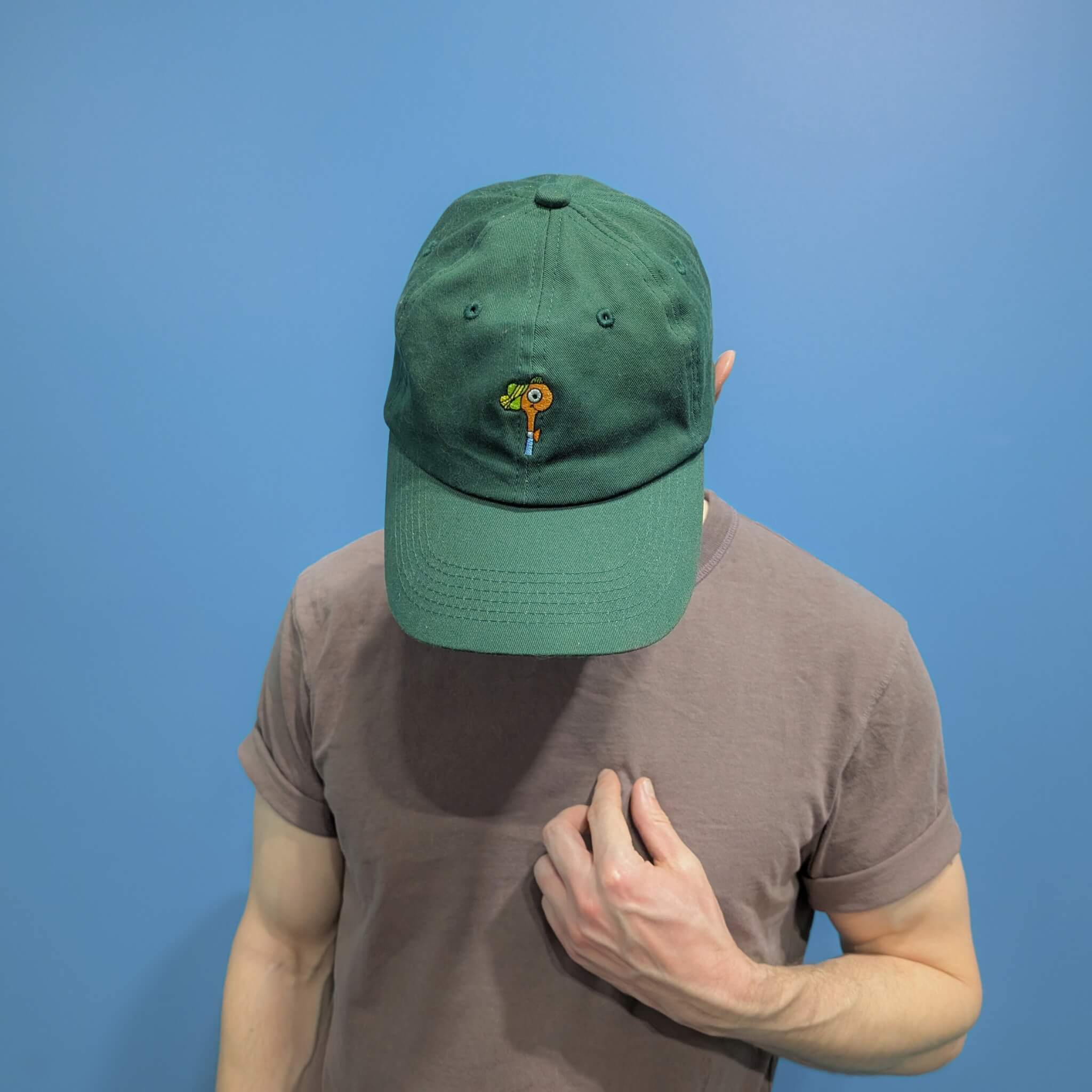 richard scarry dad hat shown on model