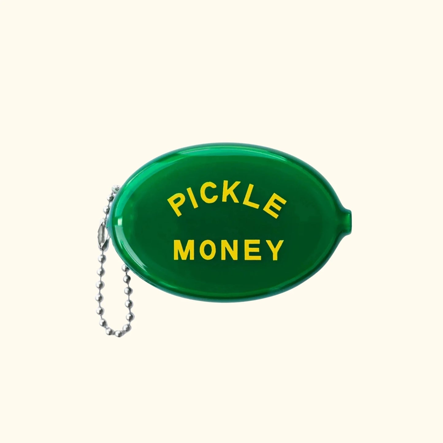 Pickle-shaped coin purse