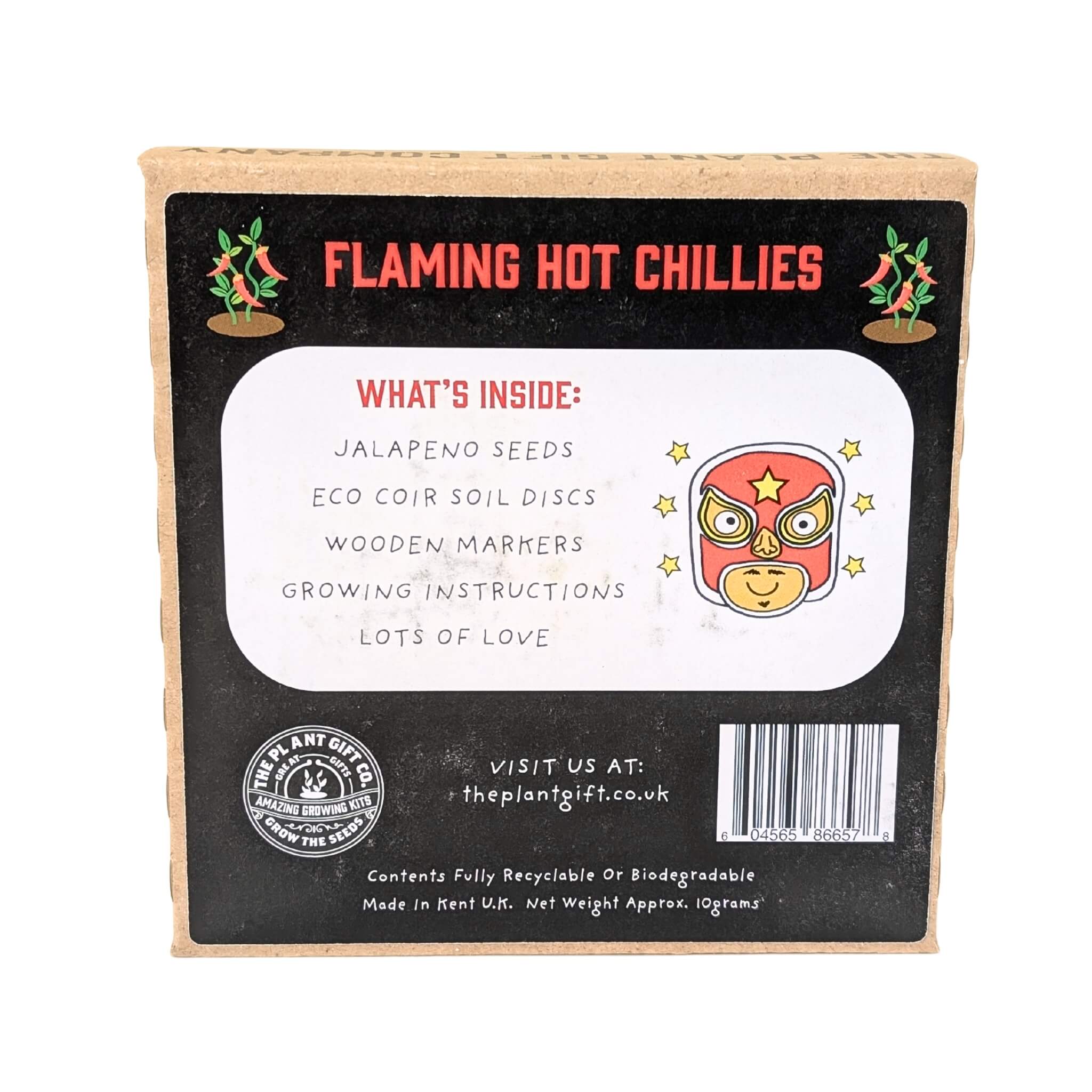 Plant Gift Co Flaming Hot Chillies Mini Grow Kit - Grow Kit - Subject to Change