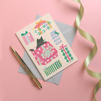 Printer Johnson A6 Kitty & Giftboxes Card - Cards - Subject to Change