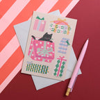 Printer Johnson A6 Kitty & Giftboxes Card - Cards - Subject to Change