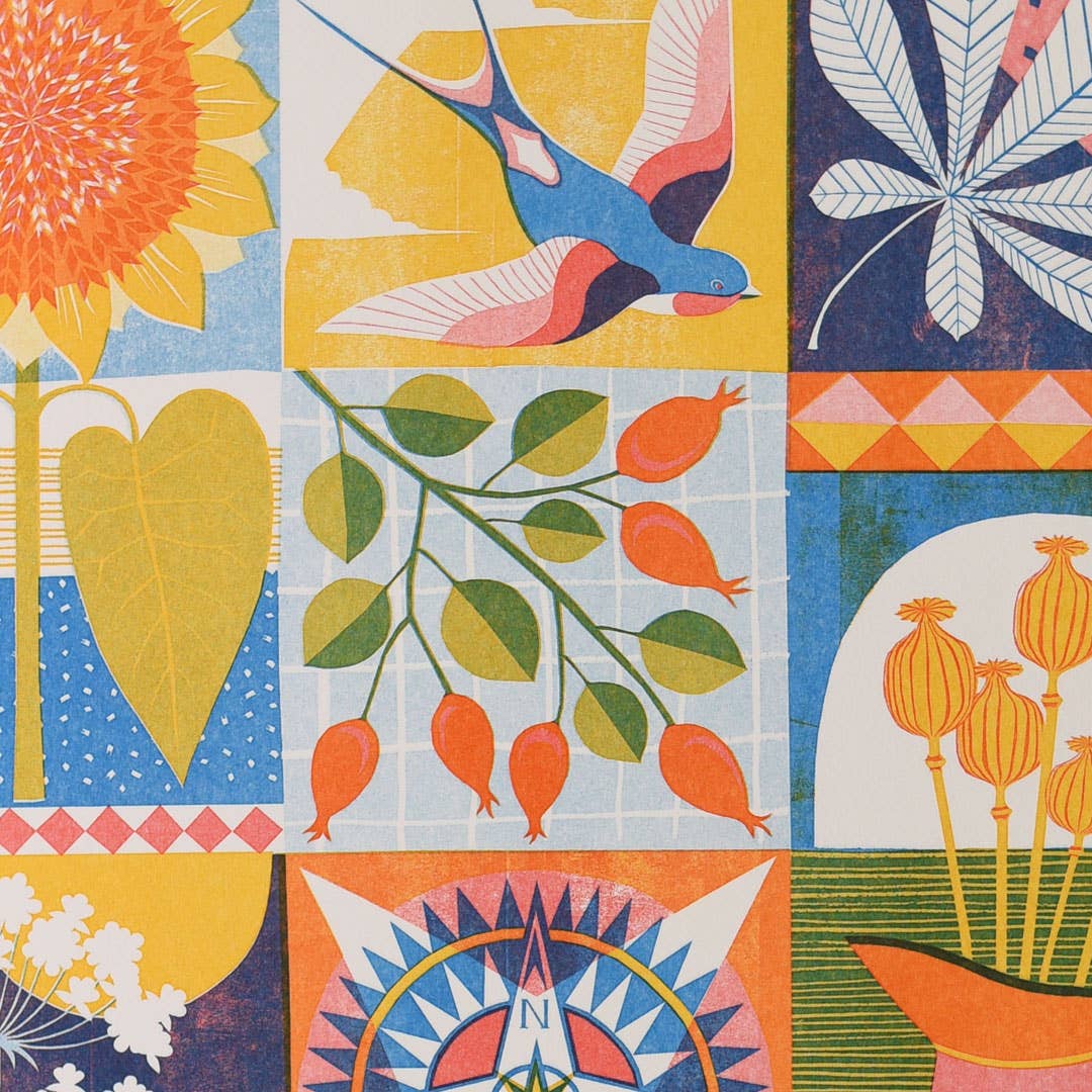 UK risograph art print