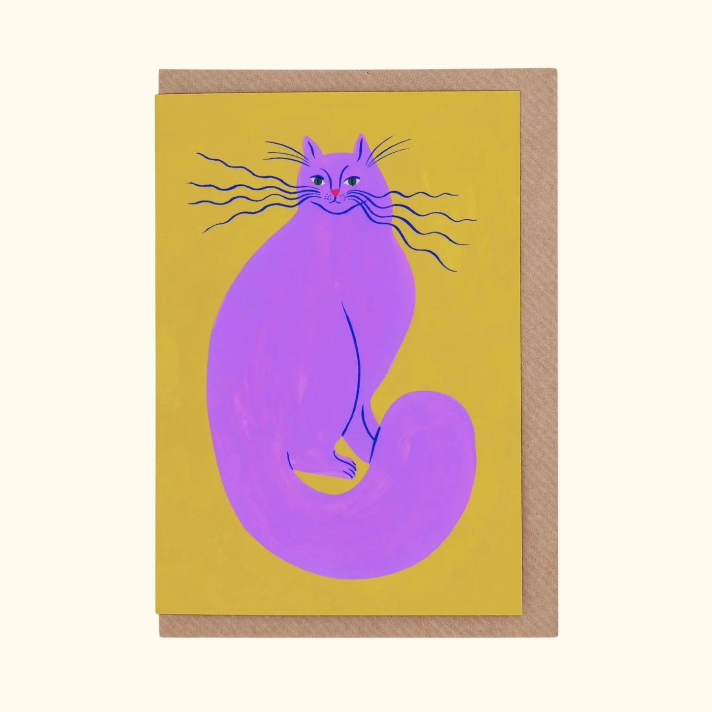 Electric Whiskers greeting card by Agathe Singer