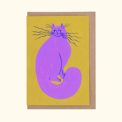 Electric Whiskers greeting card by Agathe Singer