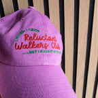 Bright embroidered design on hat