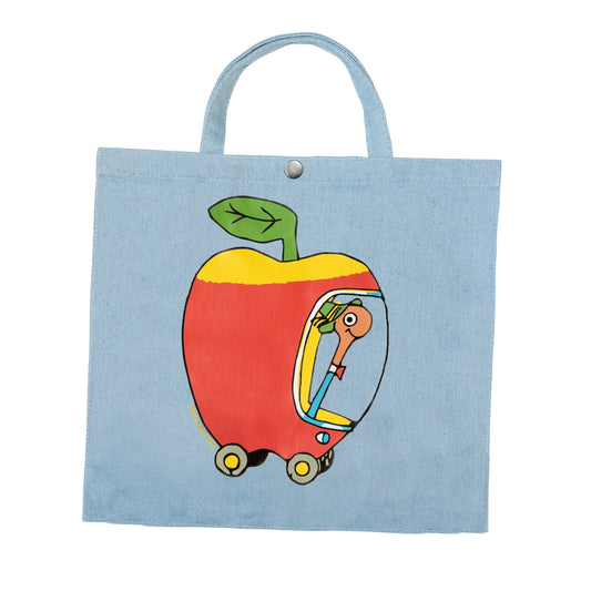 Richard Scarry Lowly Worm Apple Car Tote Bag