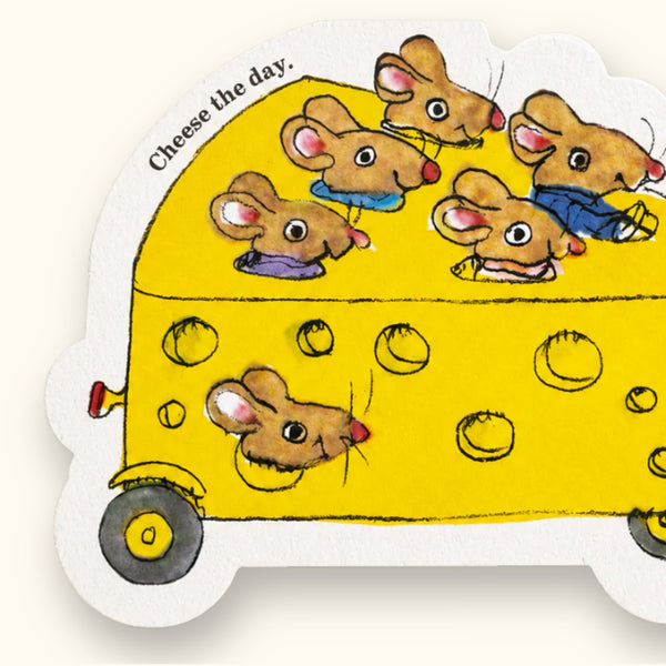 Cheese The Day Richard Scarry Die-cut card