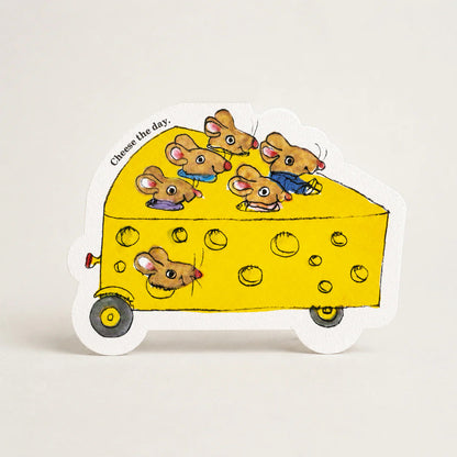 Cheese The Day Richard Scarry Die-cut card