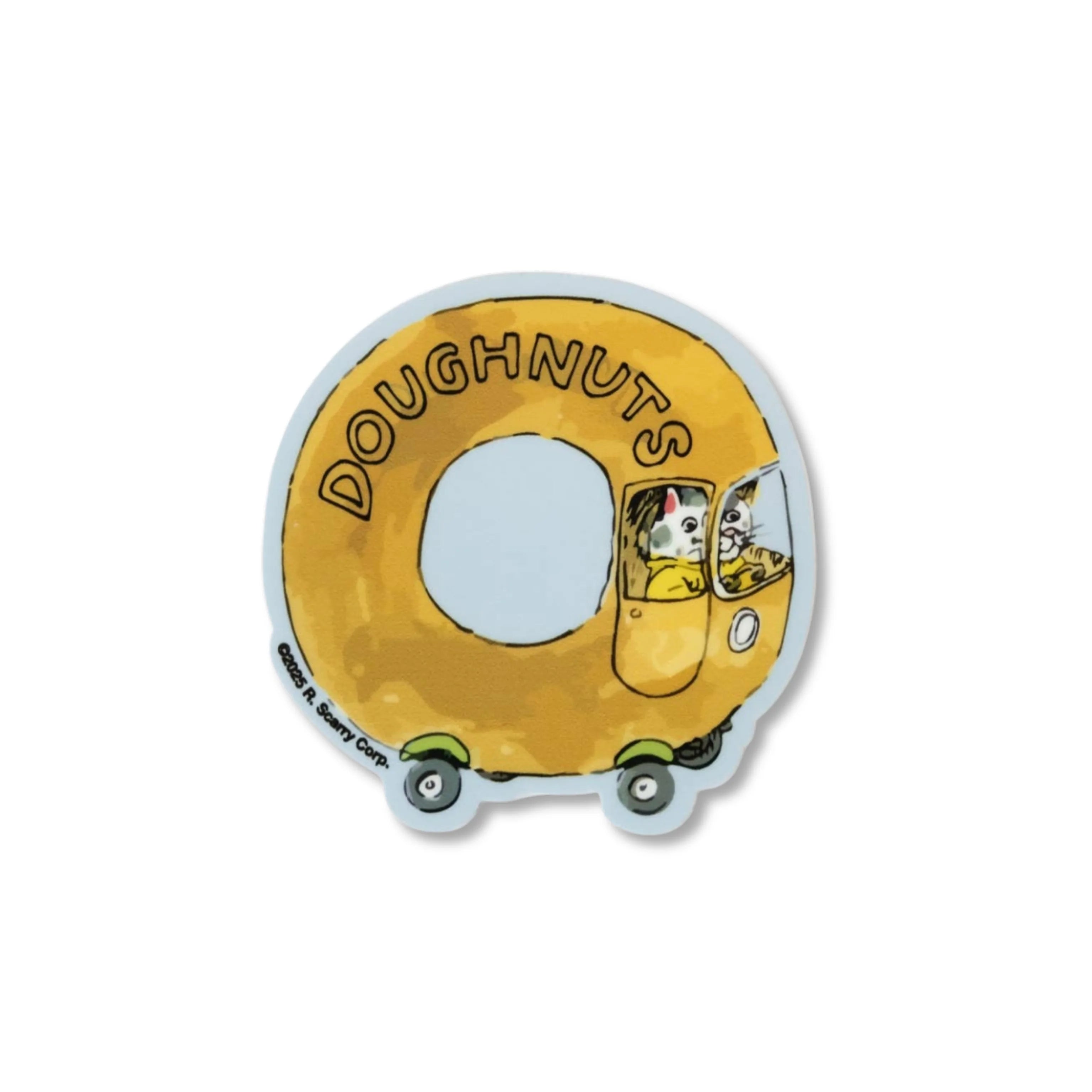 Richard Scarry Doughnut Car Vinyl Sticker