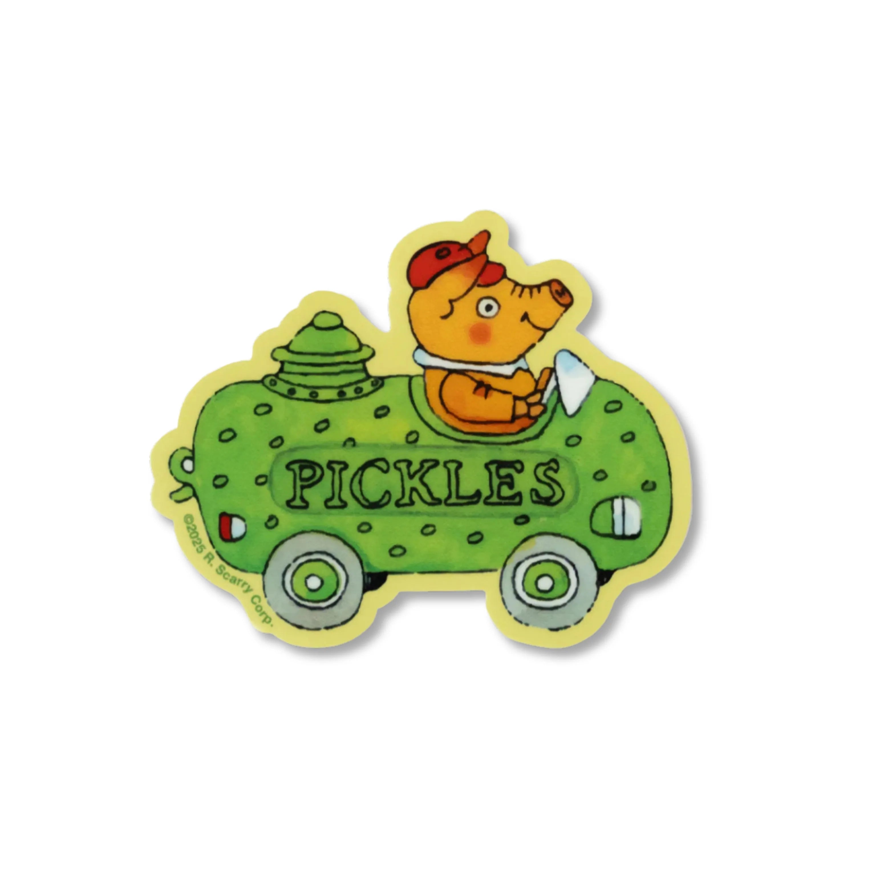 Richard Scarry Pickle Car Sticker