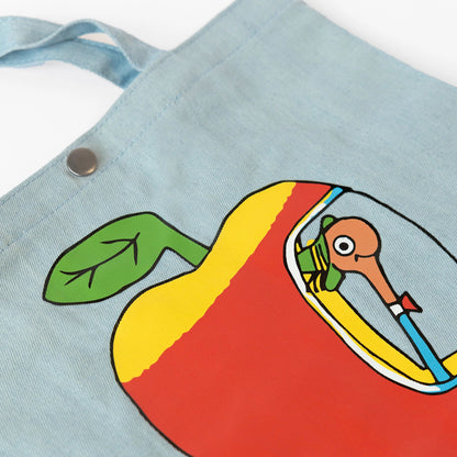 Richard Scarry Lowly Worm Apple Car Tote Bag