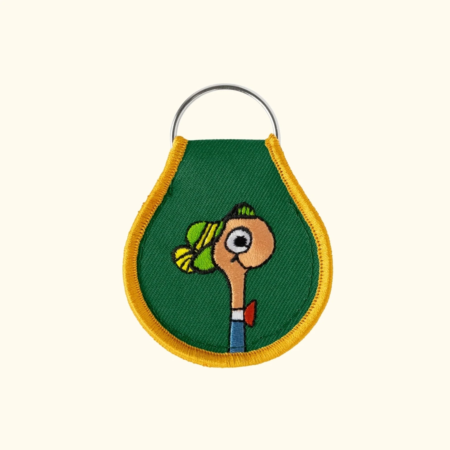 Richard Scarry Lowly Worm patch keychain