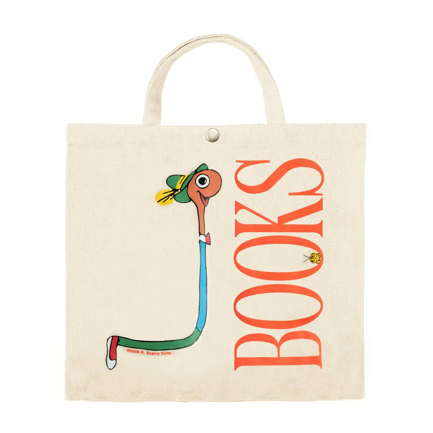 Richard Scarry Lowly Worm tote bag Busytown canvas tote