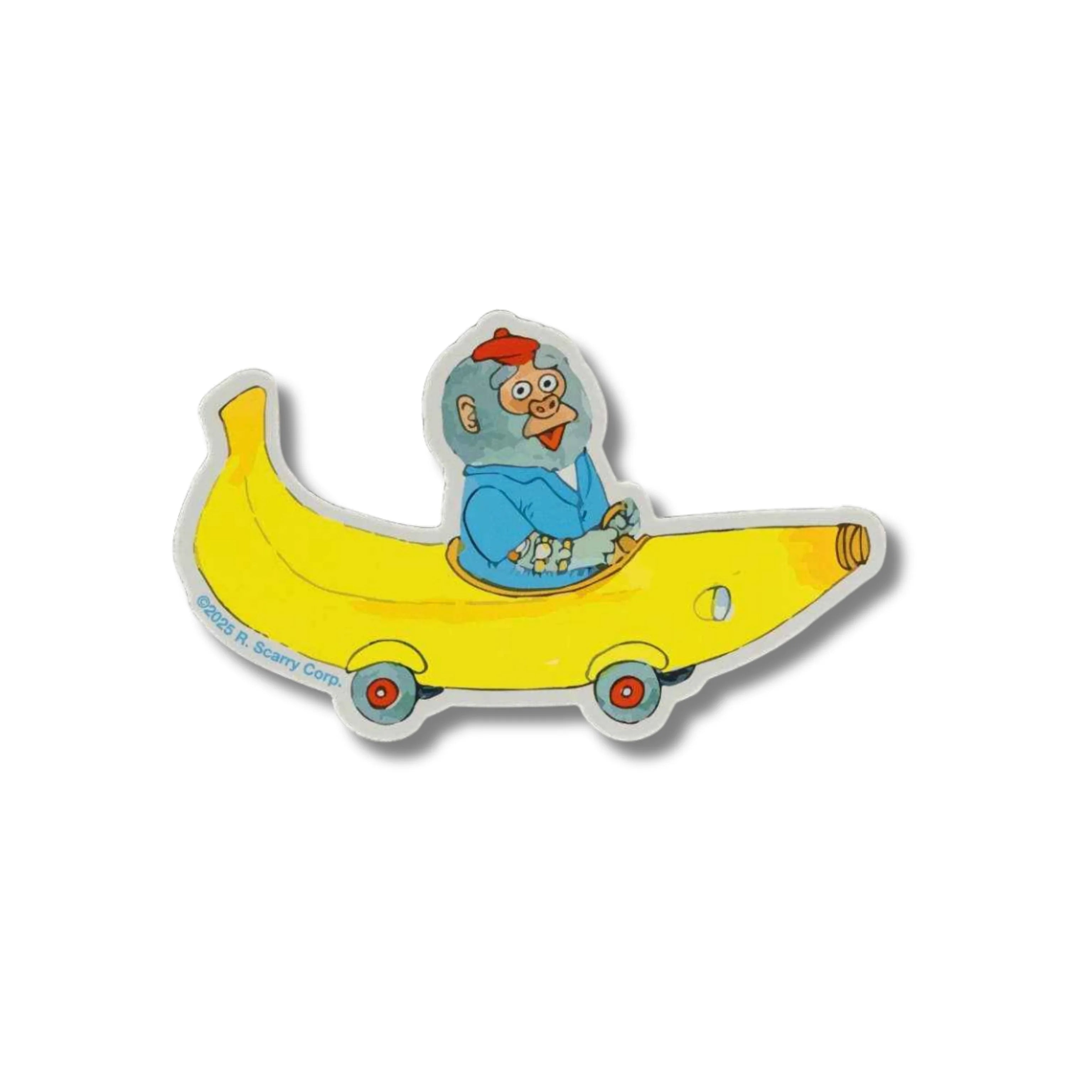 Richard Scarry Banana Car Magnet