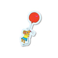 Richard Scarry Mouse Balloon Vinyl Sticker