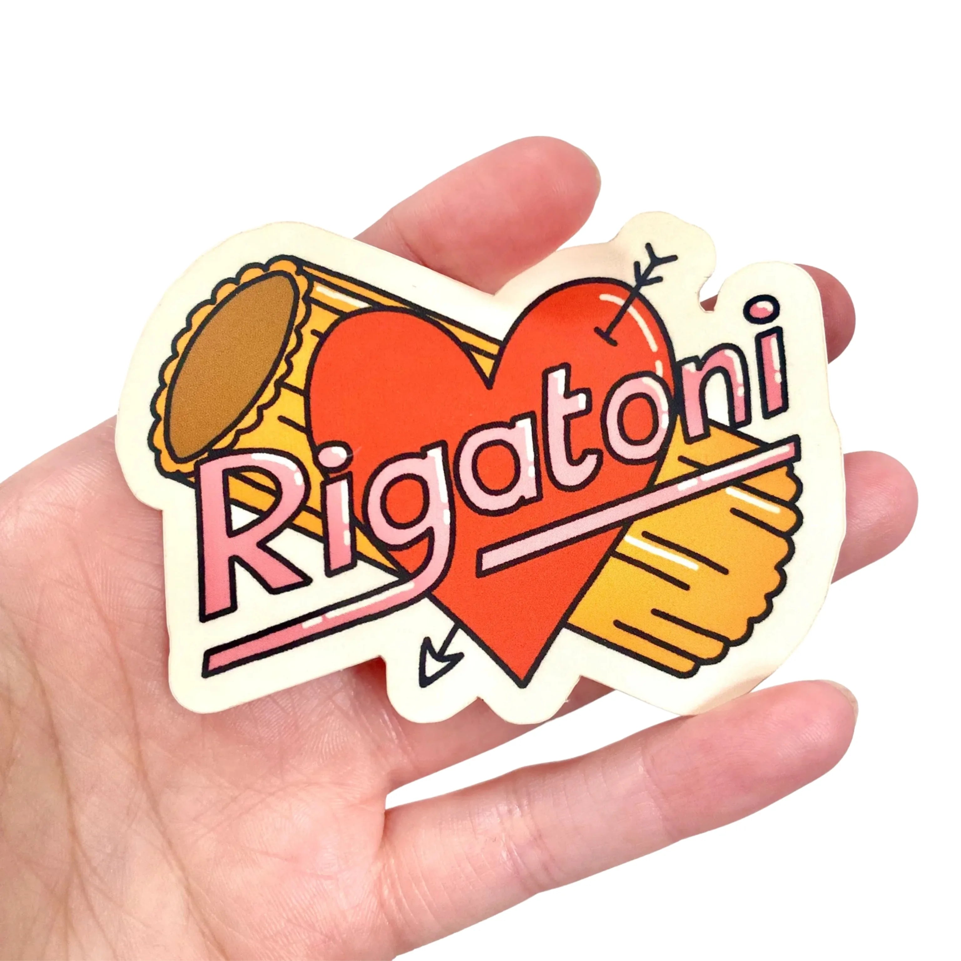 Rigatoni Sticker in Gloss Vinyl