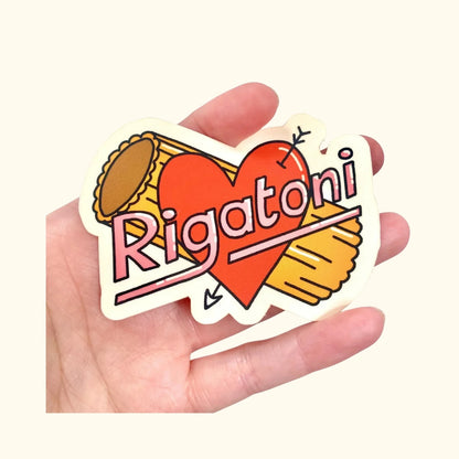 Rigatoni Sticker in Gloss Vinyl