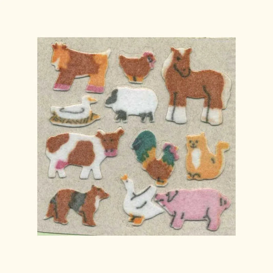 Old School Stickers - Farmyard