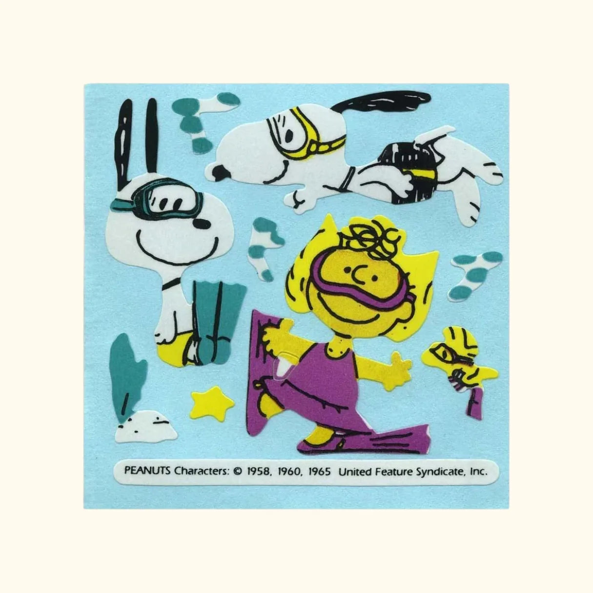 Peanuts Scenes Sticker Sheet (Various designs)