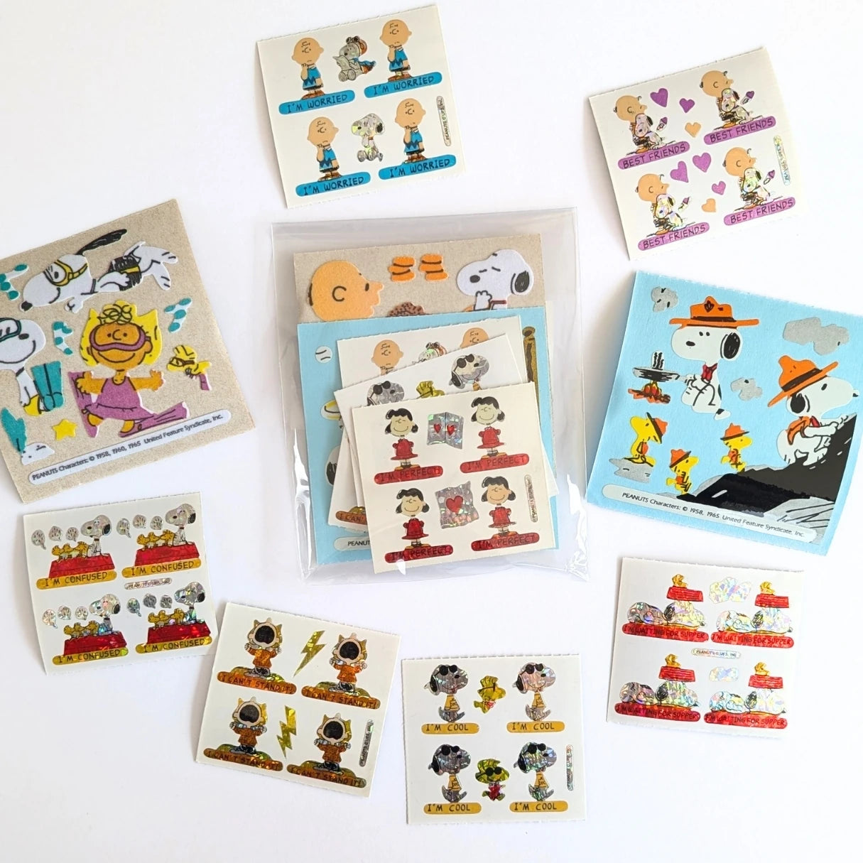 Peanuts Sticker Pack - Lucky Dip (10 Sheets)