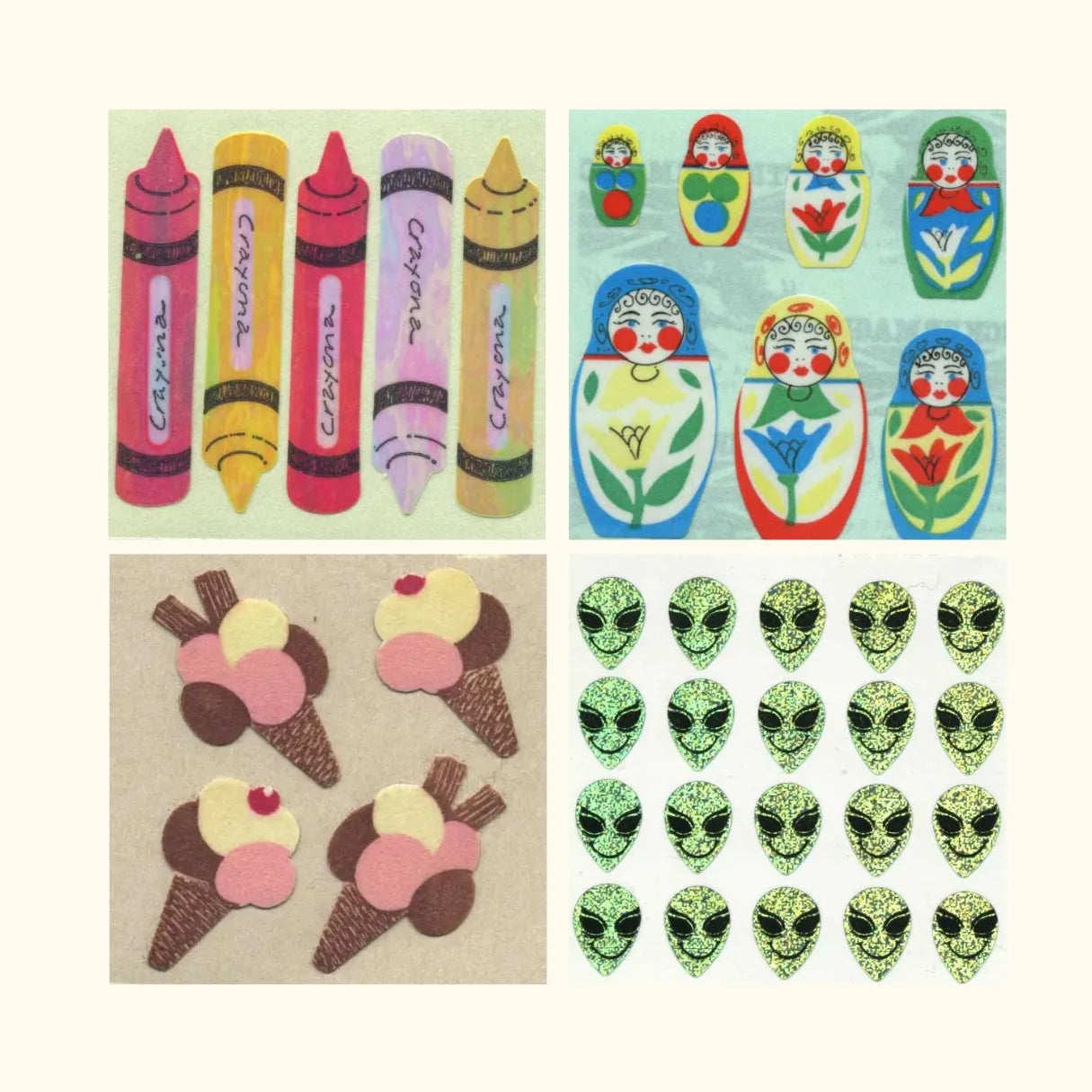 Old School Stickers - Novelty