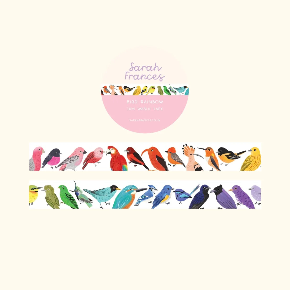 Bird Rainbow Washi Tape
