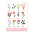 Birth Flowers Sticker Sheet