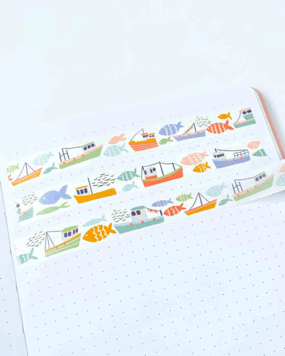 Fish and ships washi tape