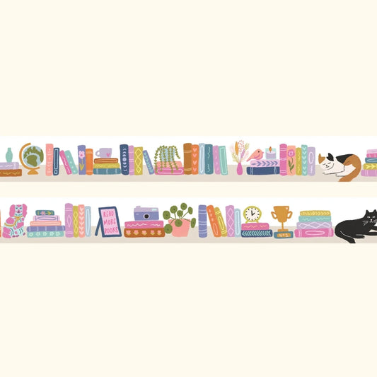 Bookshelf washi tape