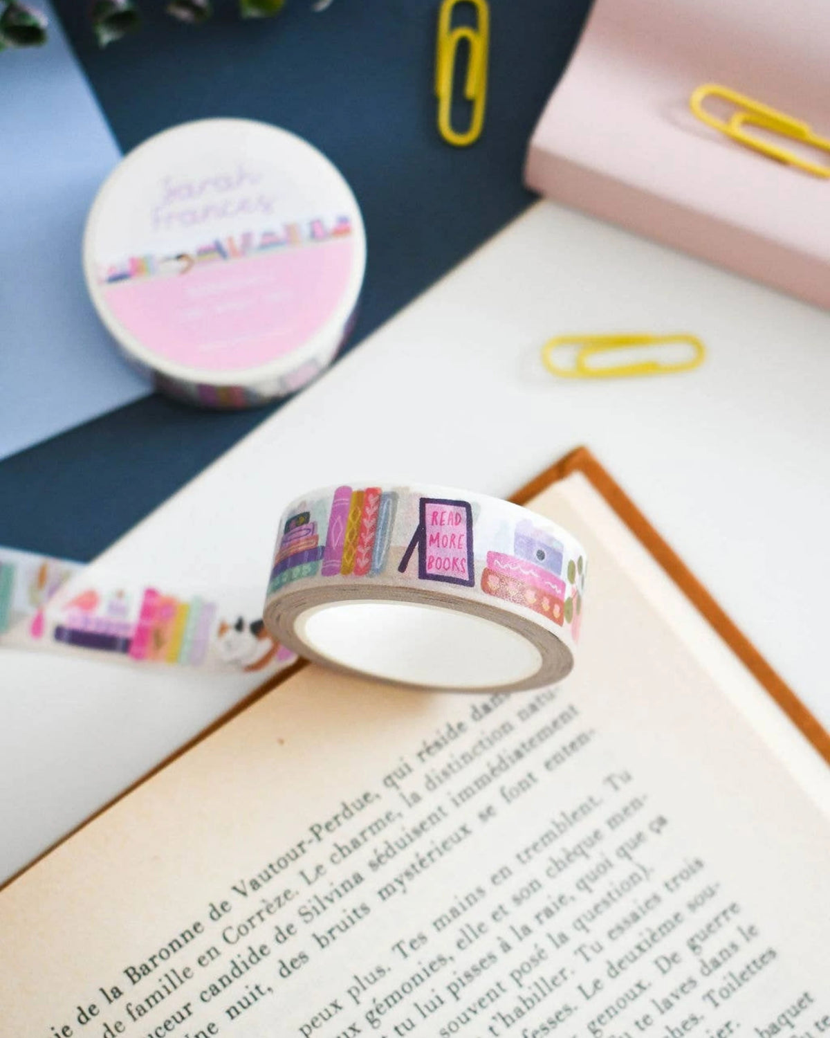 Bookshelf washi tape