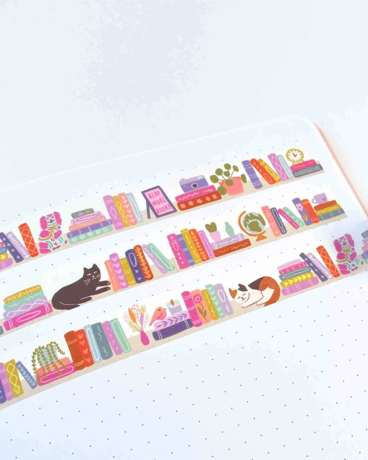 Bookshelf washi tape