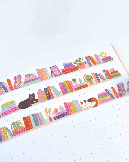 Bookshelf washi tape