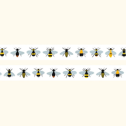 British bees washi tape – illustrated nature design