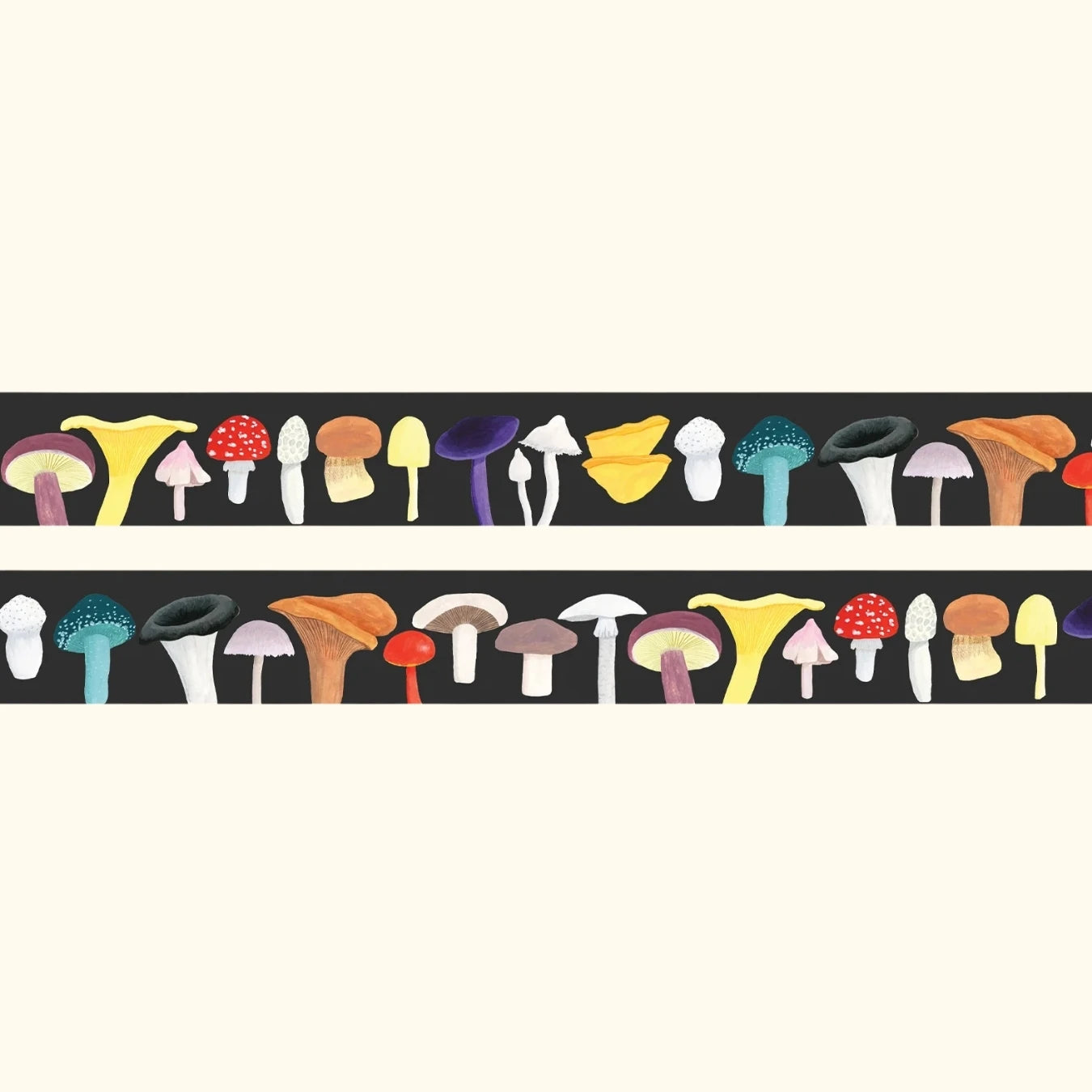 British mushrooms washi tape – illustrated nature design