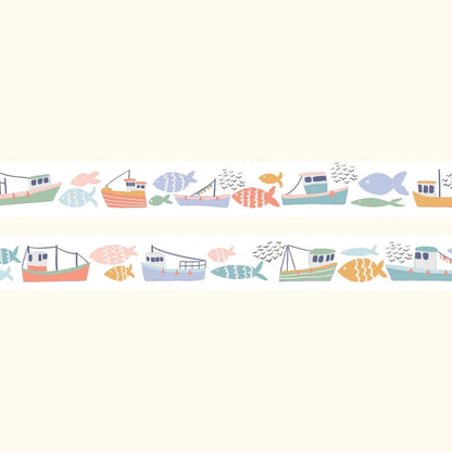 Fish and ships washi tape
