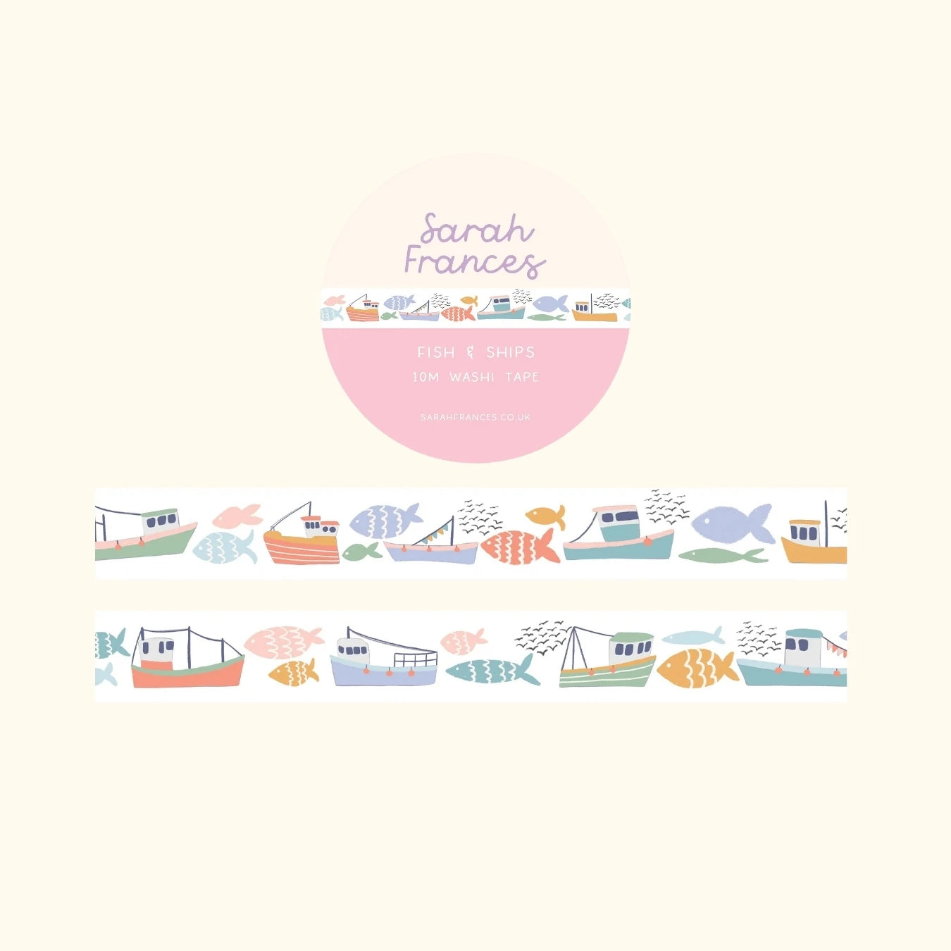 Fish and ships washi tape