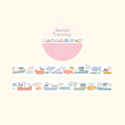 Fish and ships washi tape